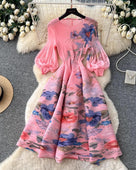 Pink Blue Floral