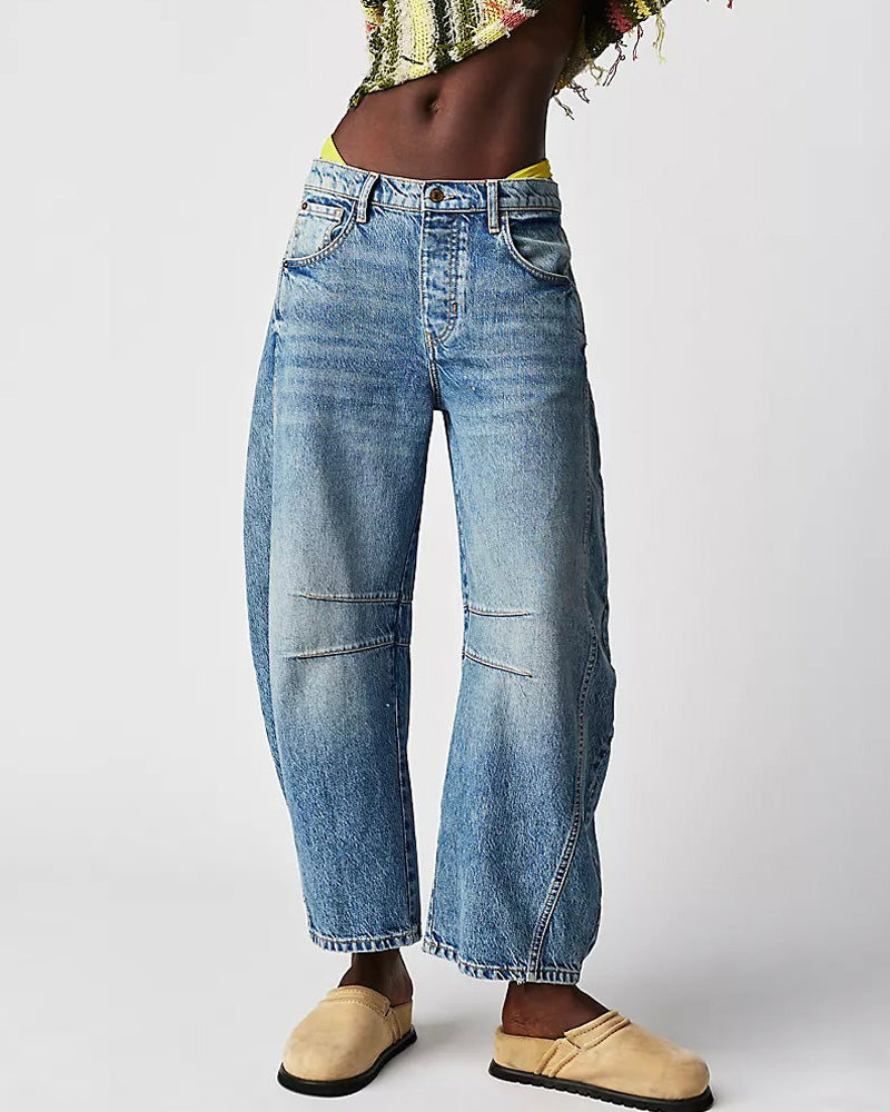 Easy Arc Relaxed Barrel Denim Jeans