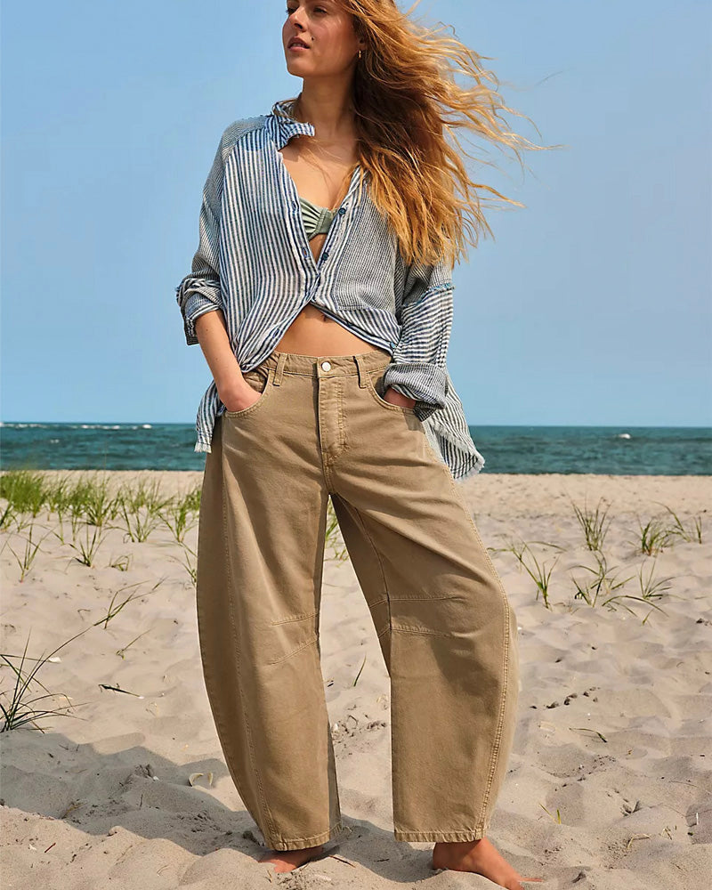 Easy Arc Relaxed Barrel Denim Jeans