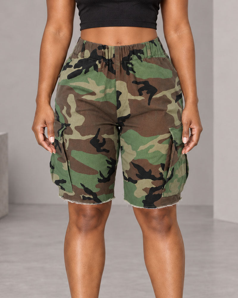 Butterfly Effect Baggy Camo Shorts