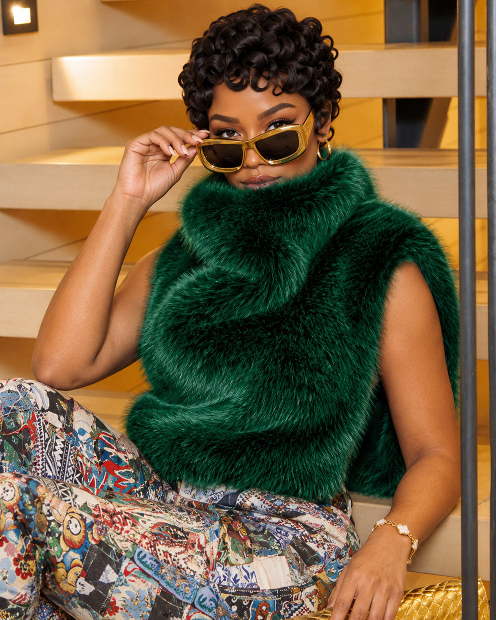 Cold Front Faux Fur Top