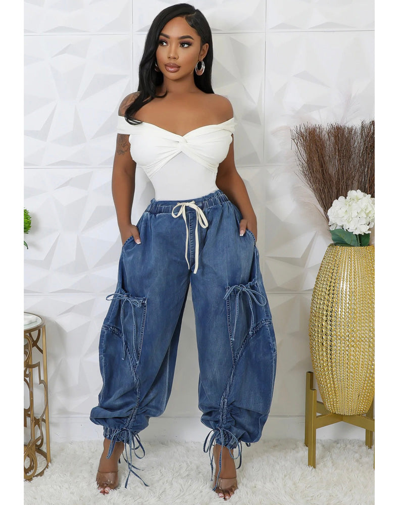 Shape Shift Balloon Denim Joggers