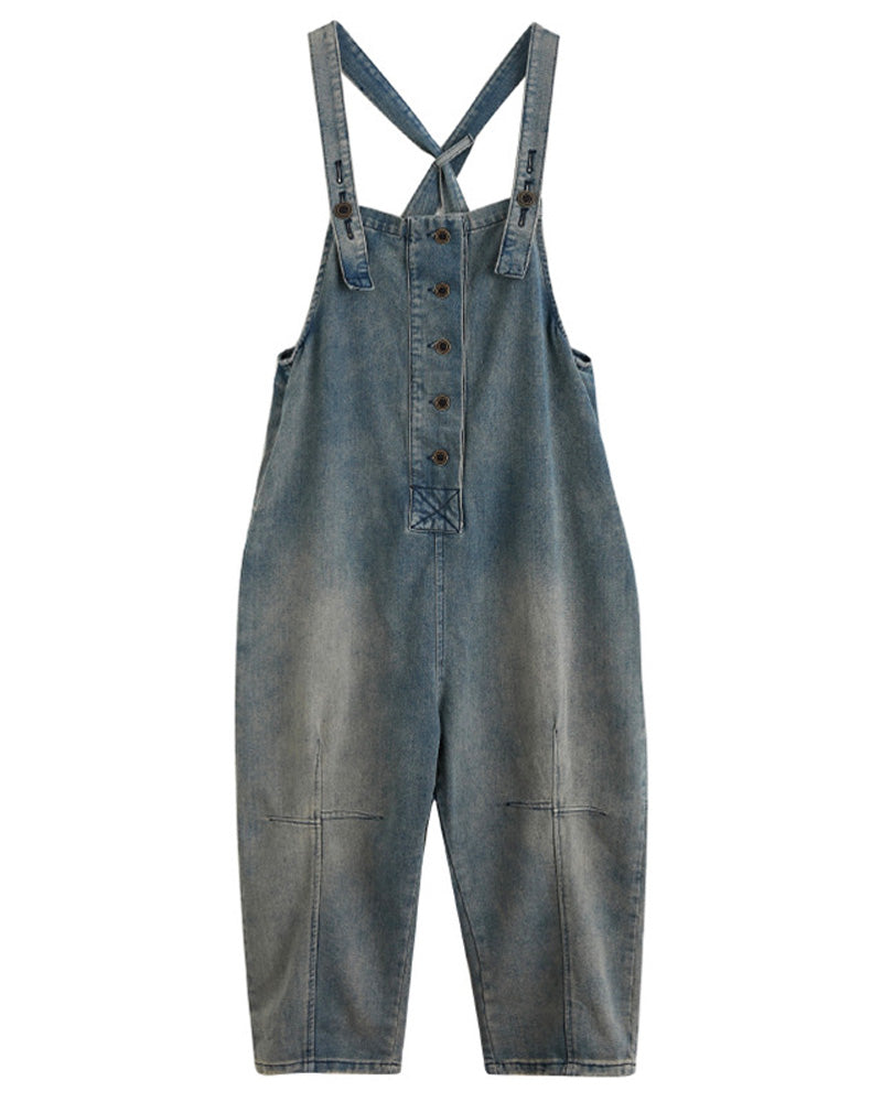 Londyn Baggy Denim Overalls