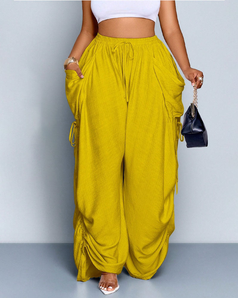 Loved You First Linen Wide-Leg Pants