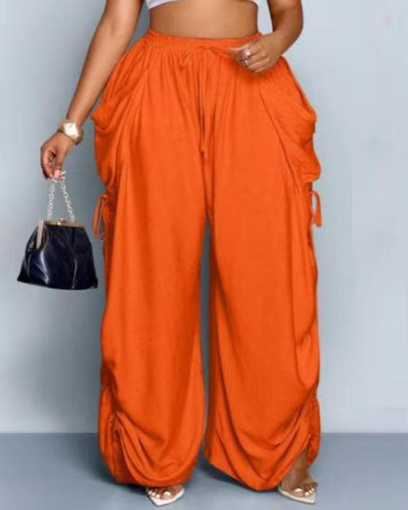 Loved You First Linen Wide-Leg Pants