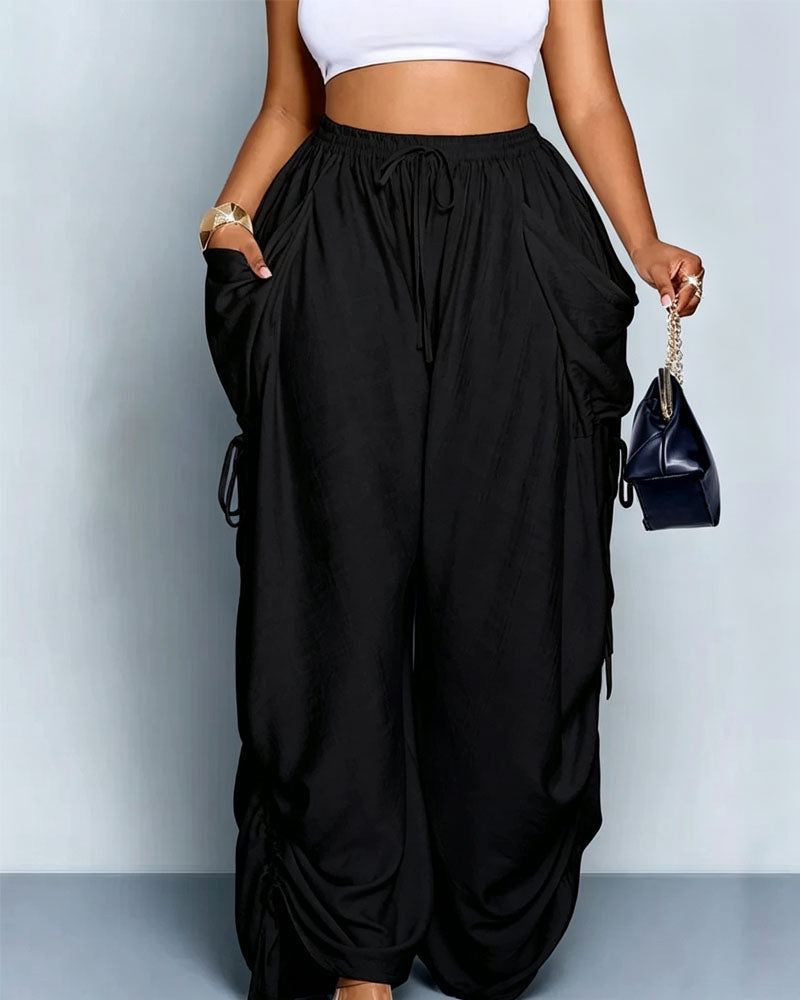 Loved You First Linen Wide-Leg Pants