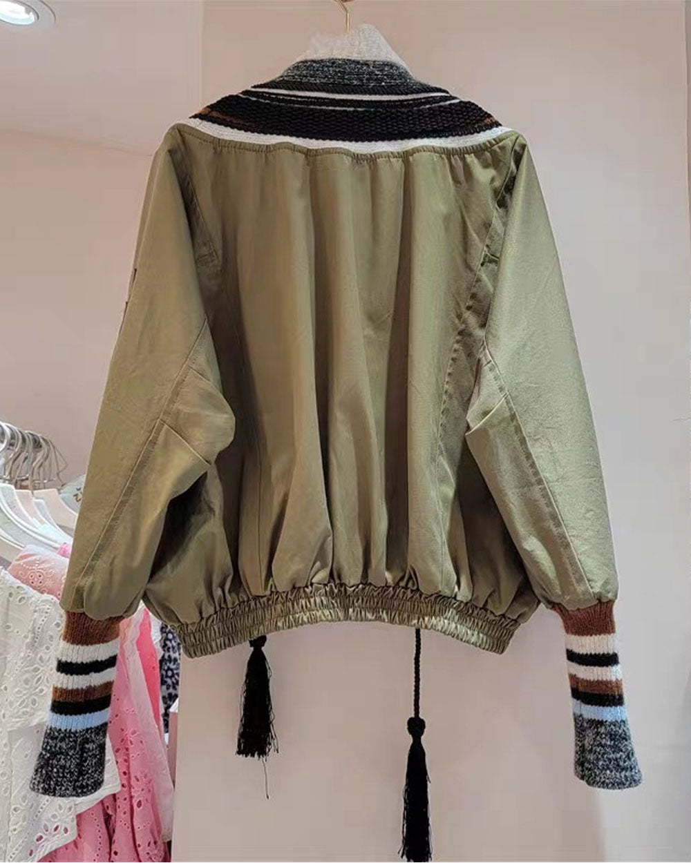 Signal Clash Studded Patchwork Jacket