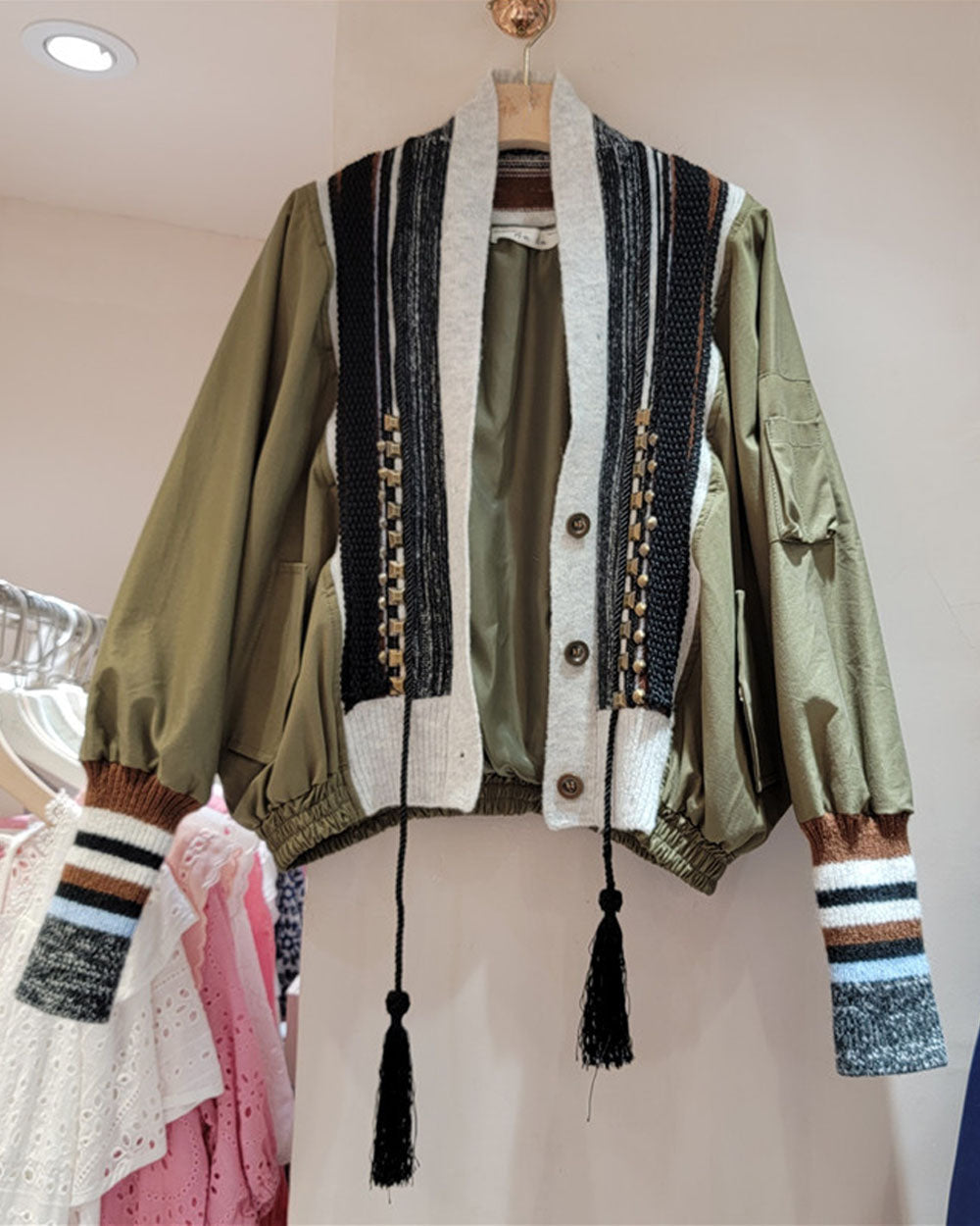 Signal Clash Studded Patchwork Jacket