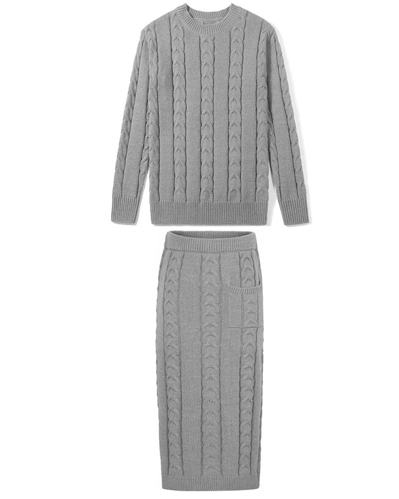 Pocket Pace High-Waist Skirt Set
