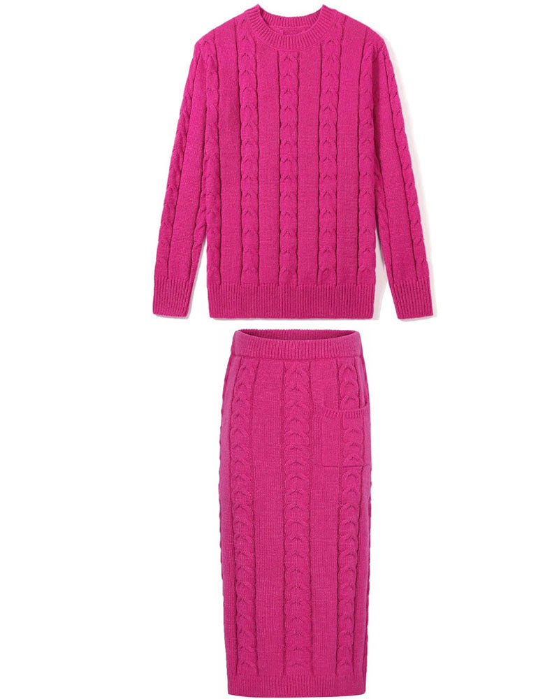 Pocket Pace High-Waist Skirt Set
