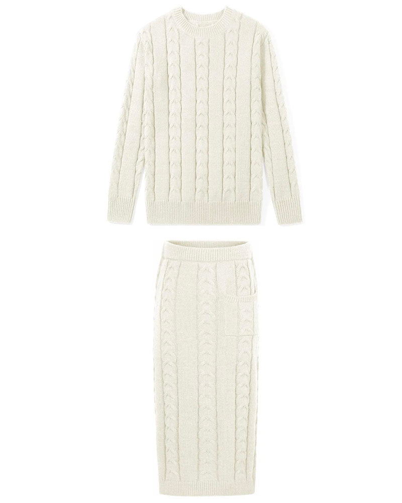 Pocket Pace High-Waist Skirt Set
