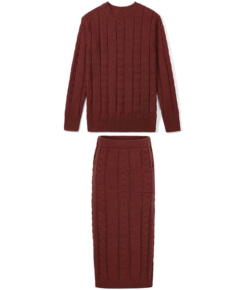 Pocket Pace High-Waist Skirt Set