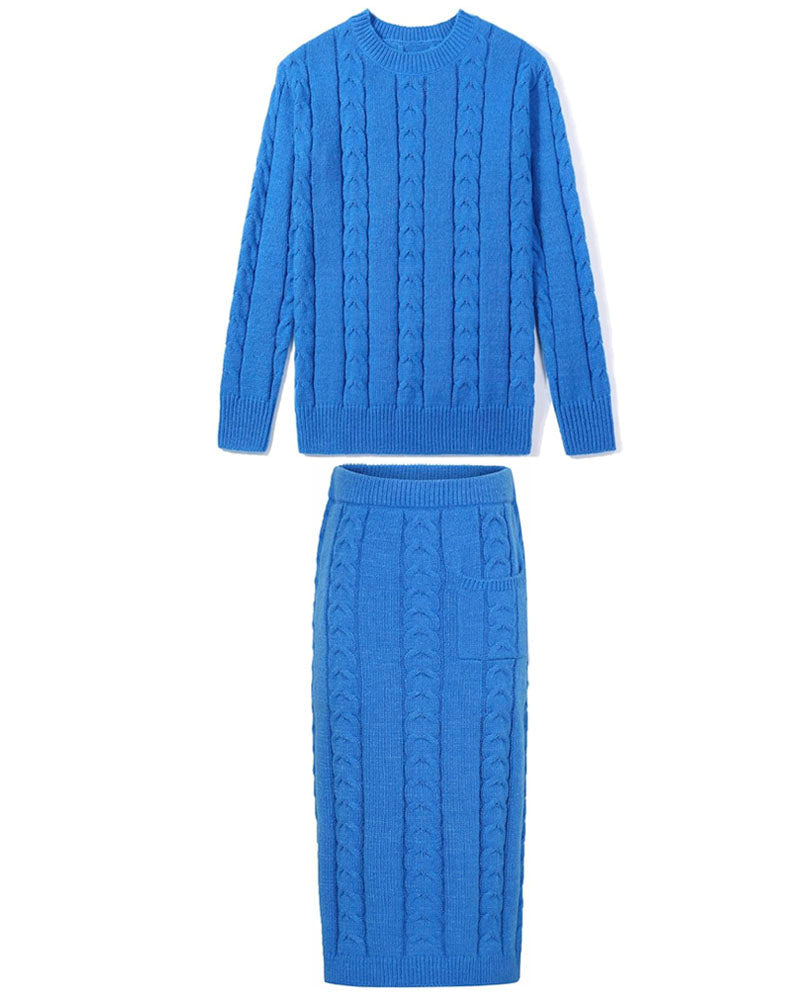 Pocket Pace High-Waist Skirt Set