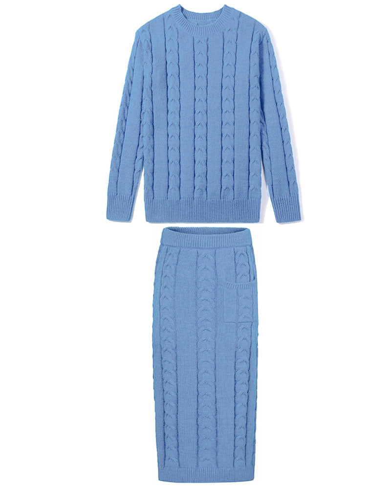 Pocket Pace High-Waist Skirt Set