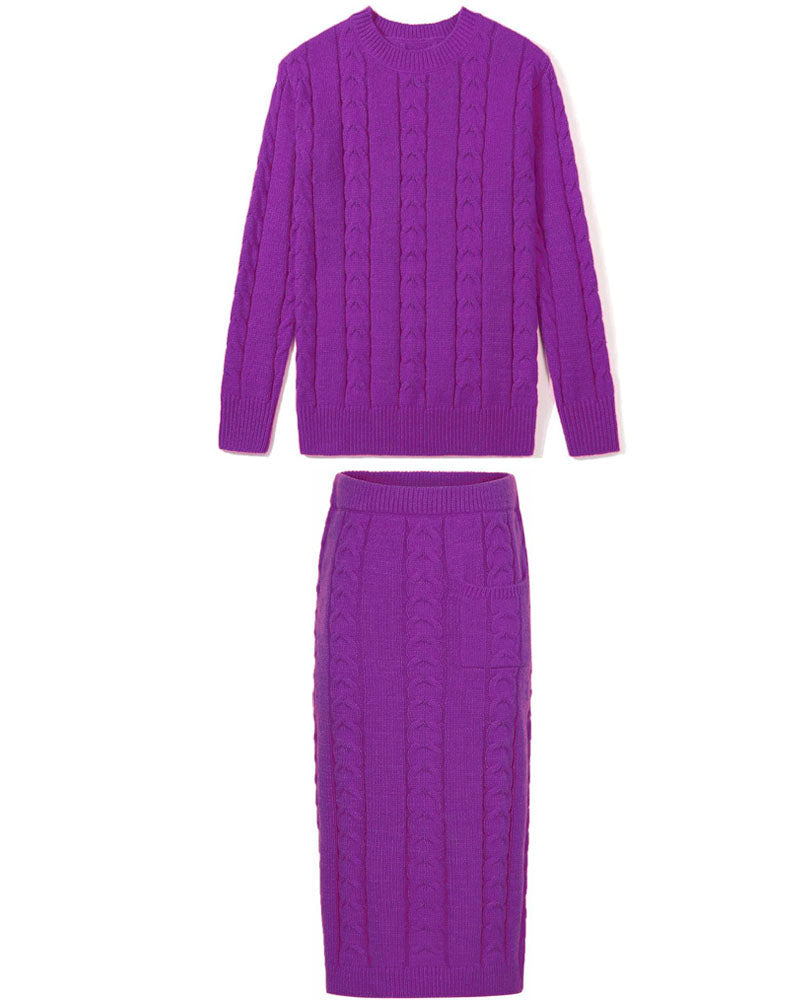 Pocket Pace High-Waist Skirt Set