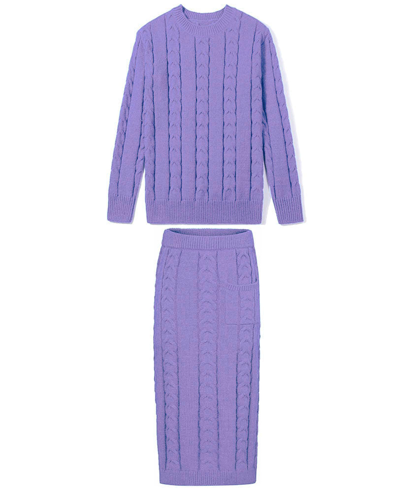 Pocket Pace High-Waist Skirt Set