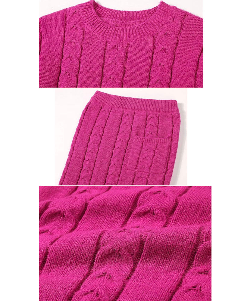 Pocket Pace High-Waist Skirt Set