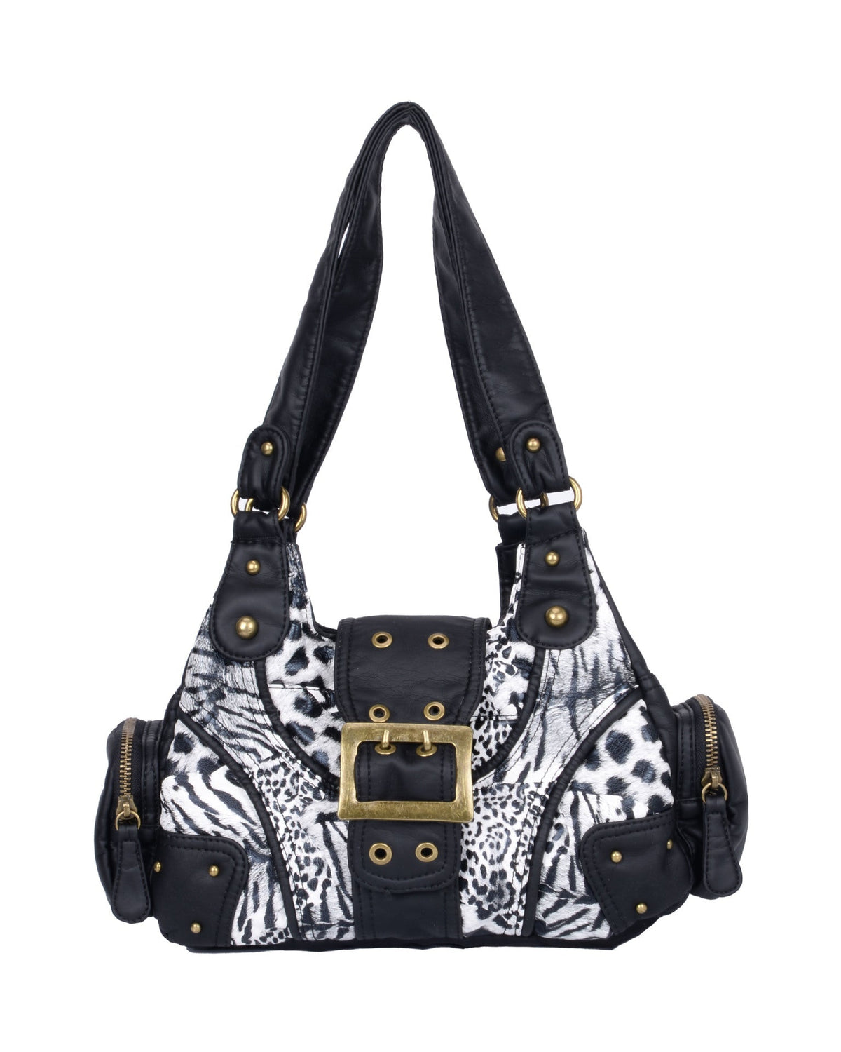 Retro Patchwork Leopard Tote Bag