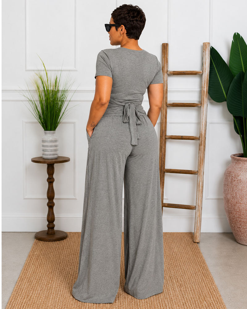 Quiet Confidence Wide-Leg Pant Set