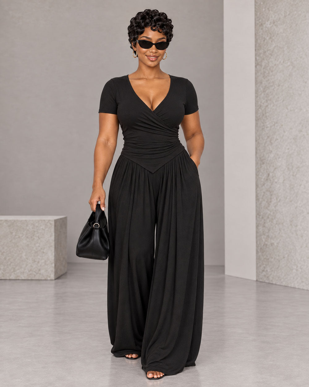 Quiet Confidence Wide-Leg Pant Set