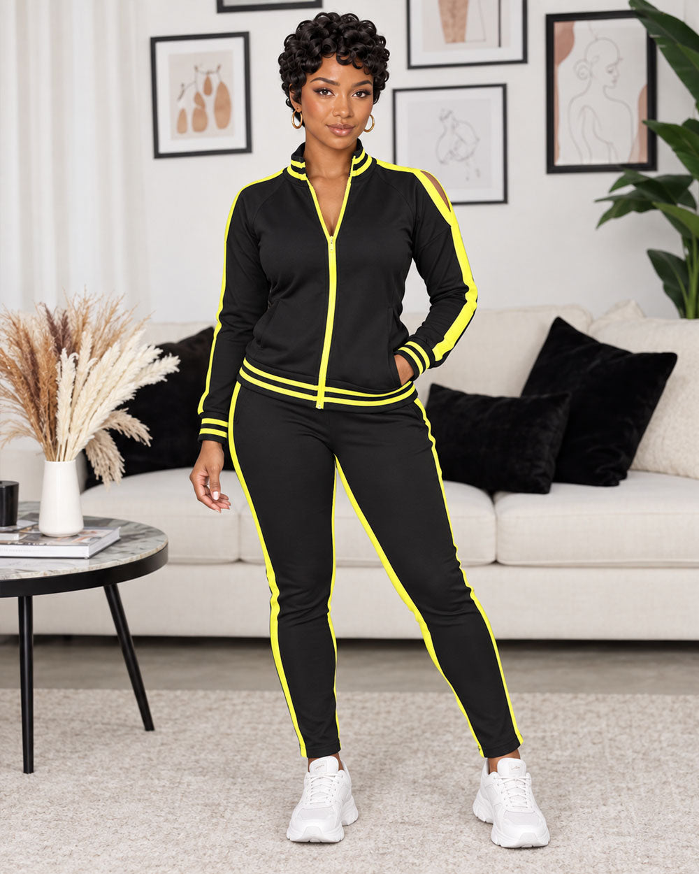 She Got Game Track Jogger Set