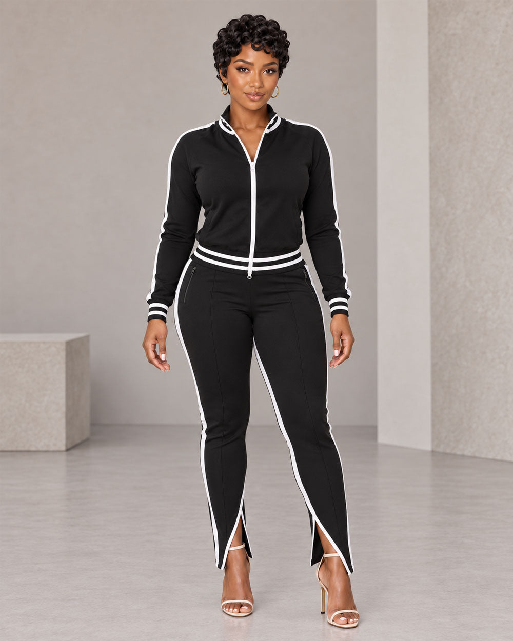 She Got Game Track Jogger Set
