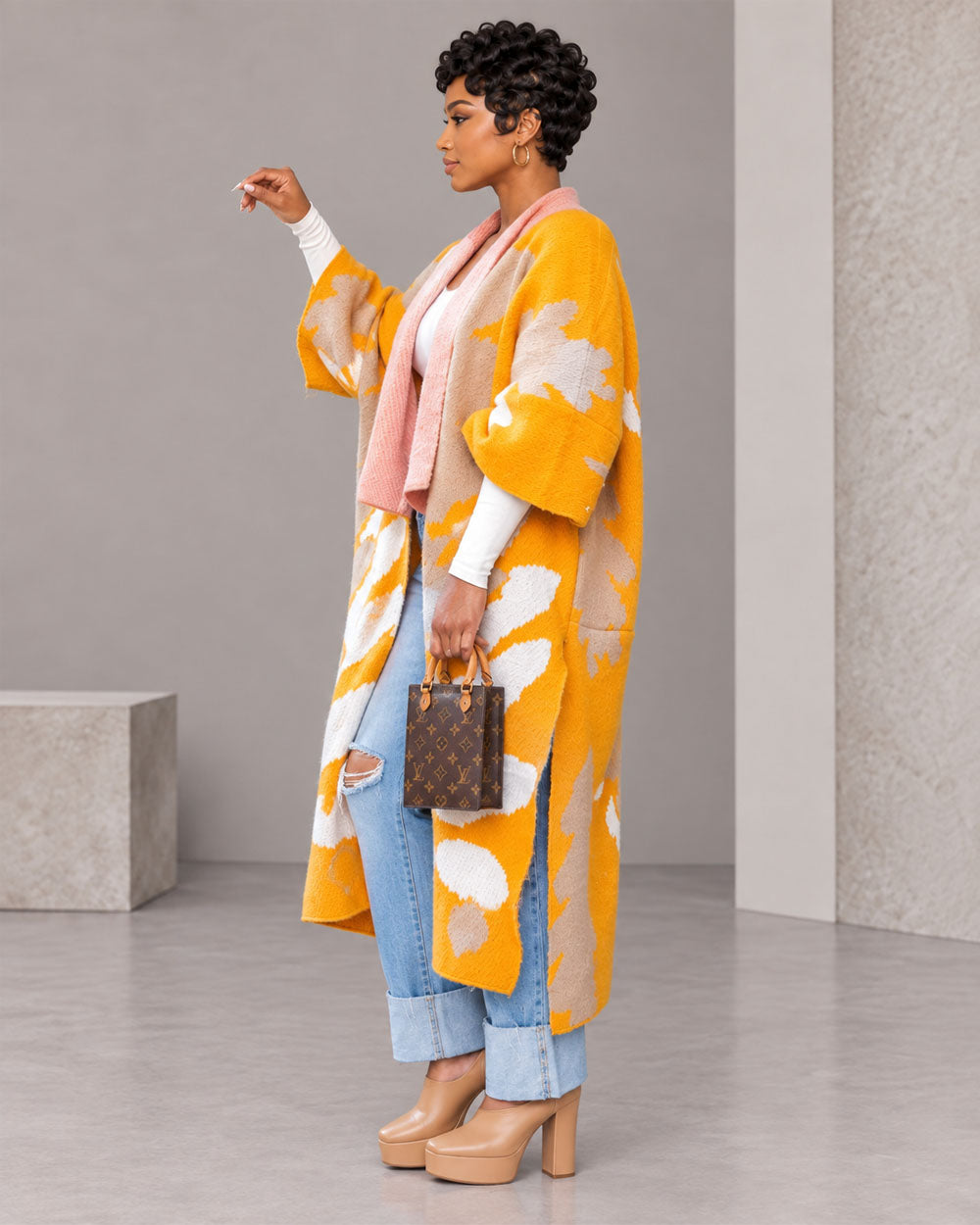 Warm Your Heart Knit Kimono Cardigan