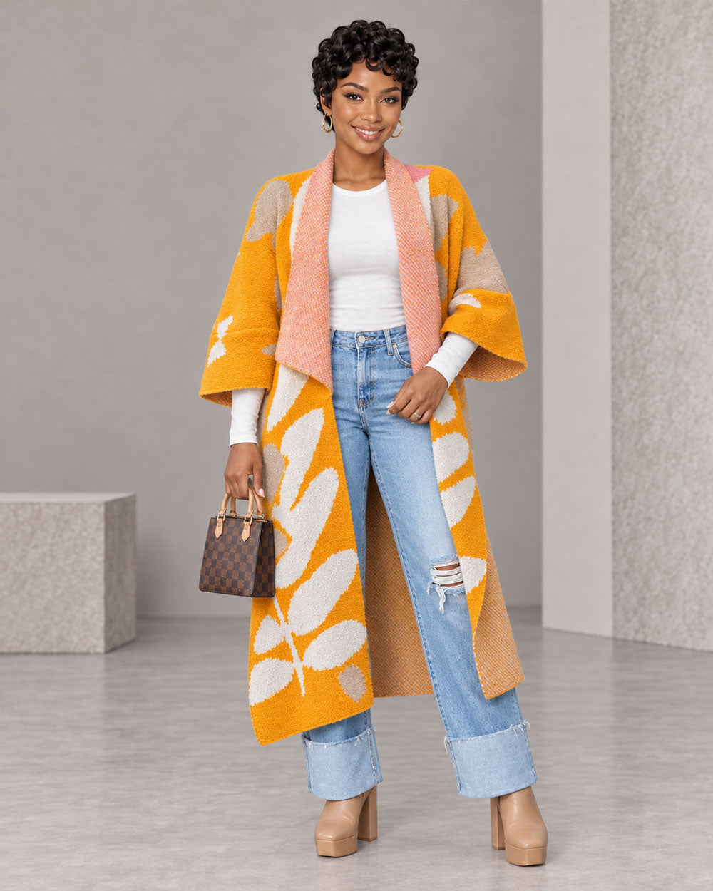 Warm Your Heart Knit Kimono Cardigan