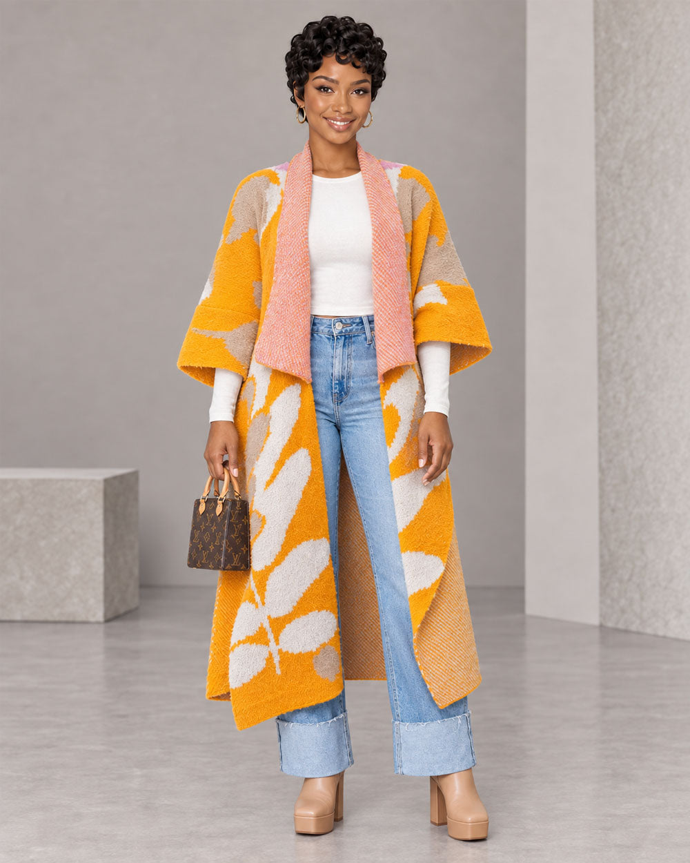 Warm Your Heart Knit Kimono Cardigan