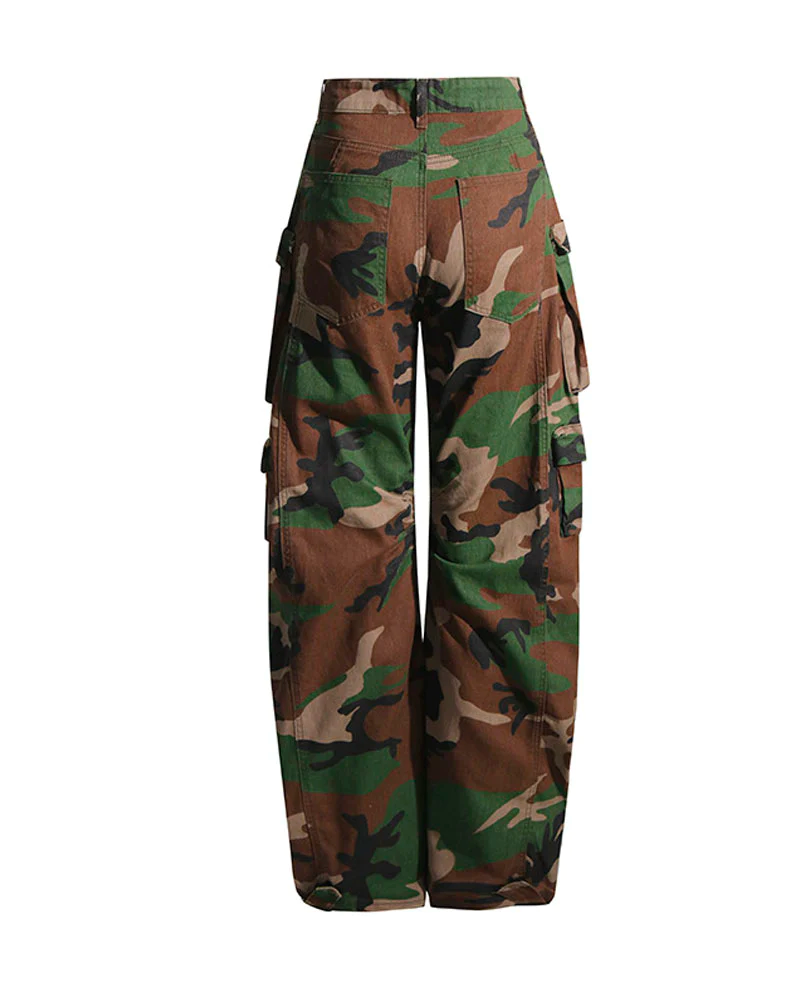 Hem Shift Tall-Friendly Denim Cargo Jeans